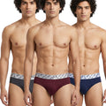 Body X Stretchable Tactel Briefs Pack Of 3 Assorted Colors