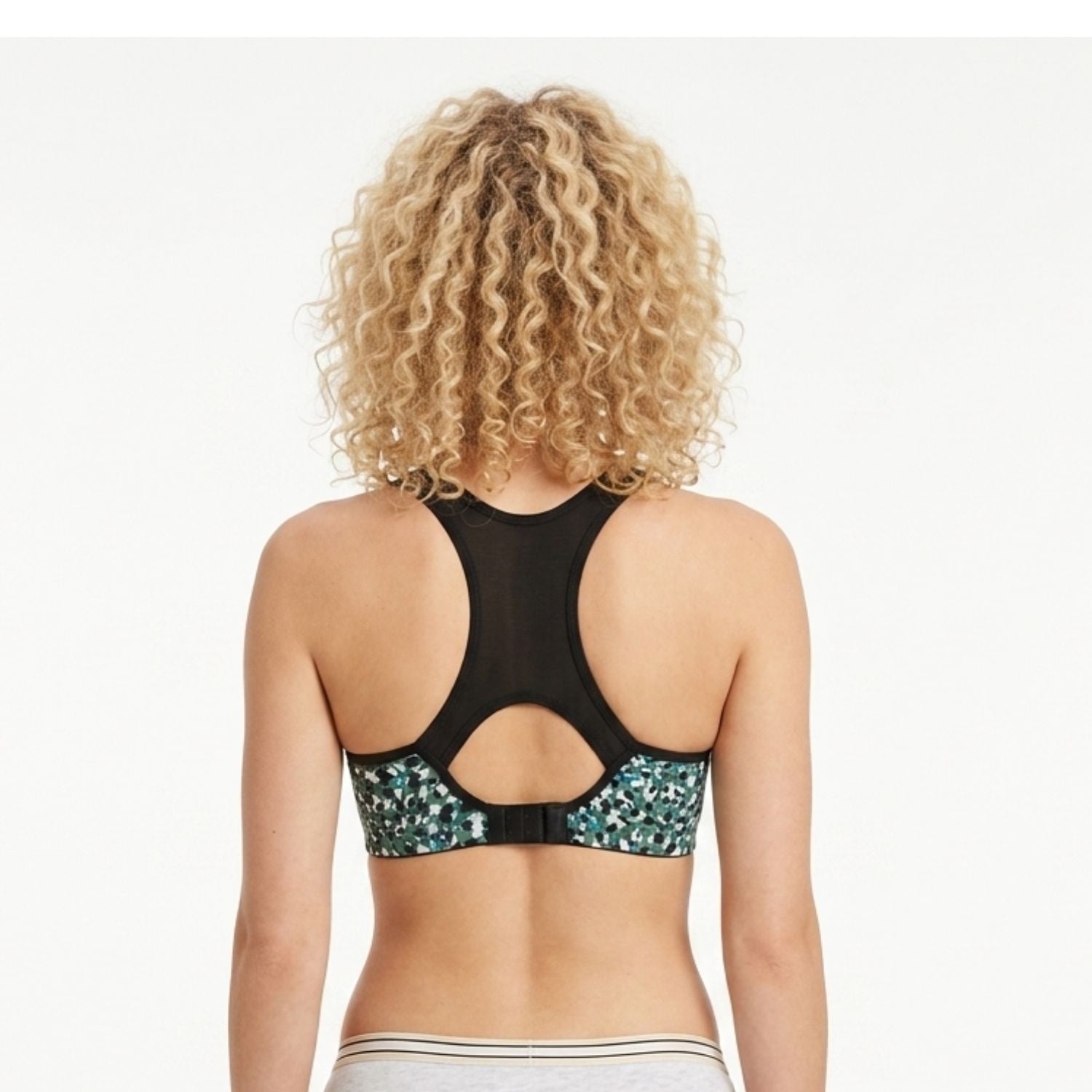 Stretchable Tactel Printed Wire-Free T-Back Bra Assorted Colors