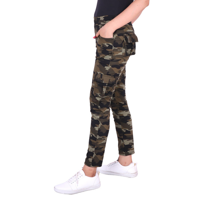 Spenca Dry Fit Stretchable Camouflage Six Pocket Lower Multicolor