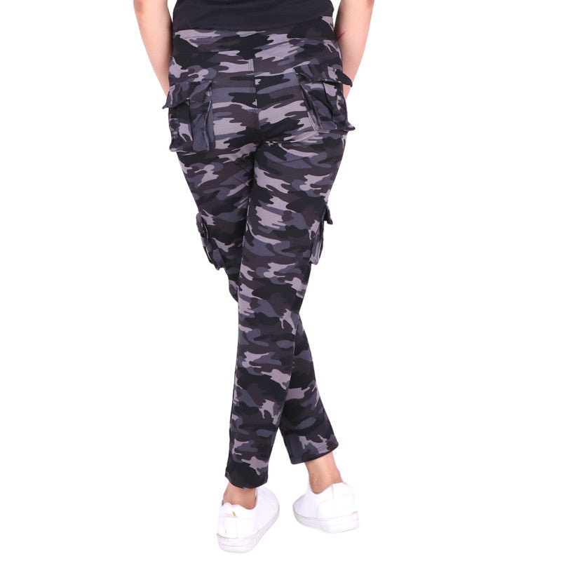Spenca Dry Fit Stretchable Camouflage Six Pocket Lower Multicolor