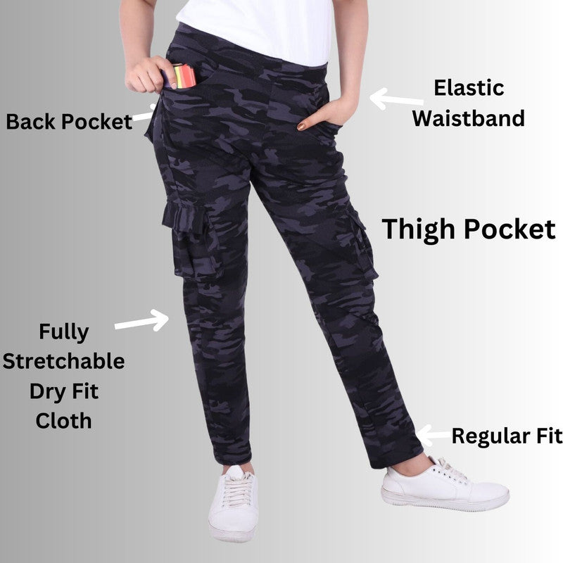 Spenca Dry Fit Stretchable Camouflage Six Pocket Lower Multicolor