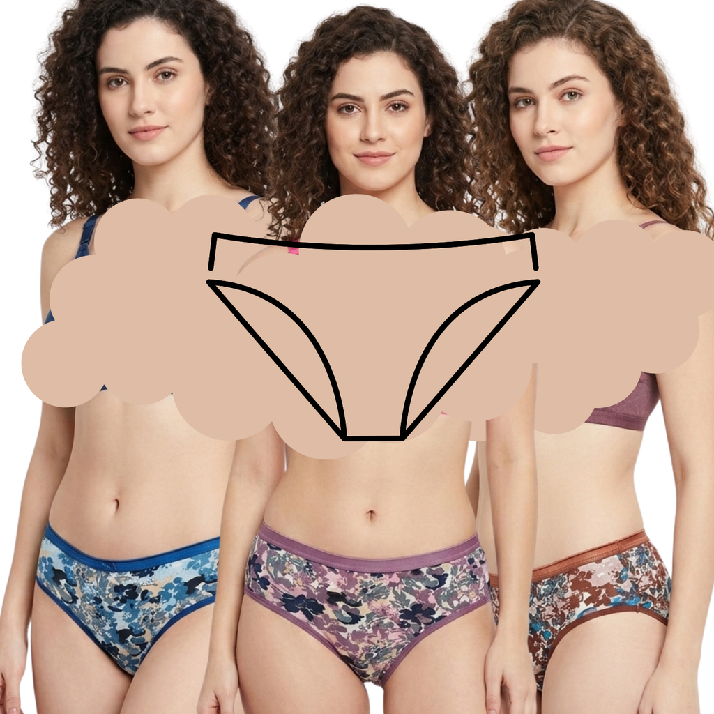 Goodwill Micro Modal Printed Mid Rise Panties Pack Of 3 Assorted Colors