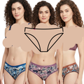 Goodwill Micro Modal Printed Mid Rise Panties Pack Of 3 Assorted Colors