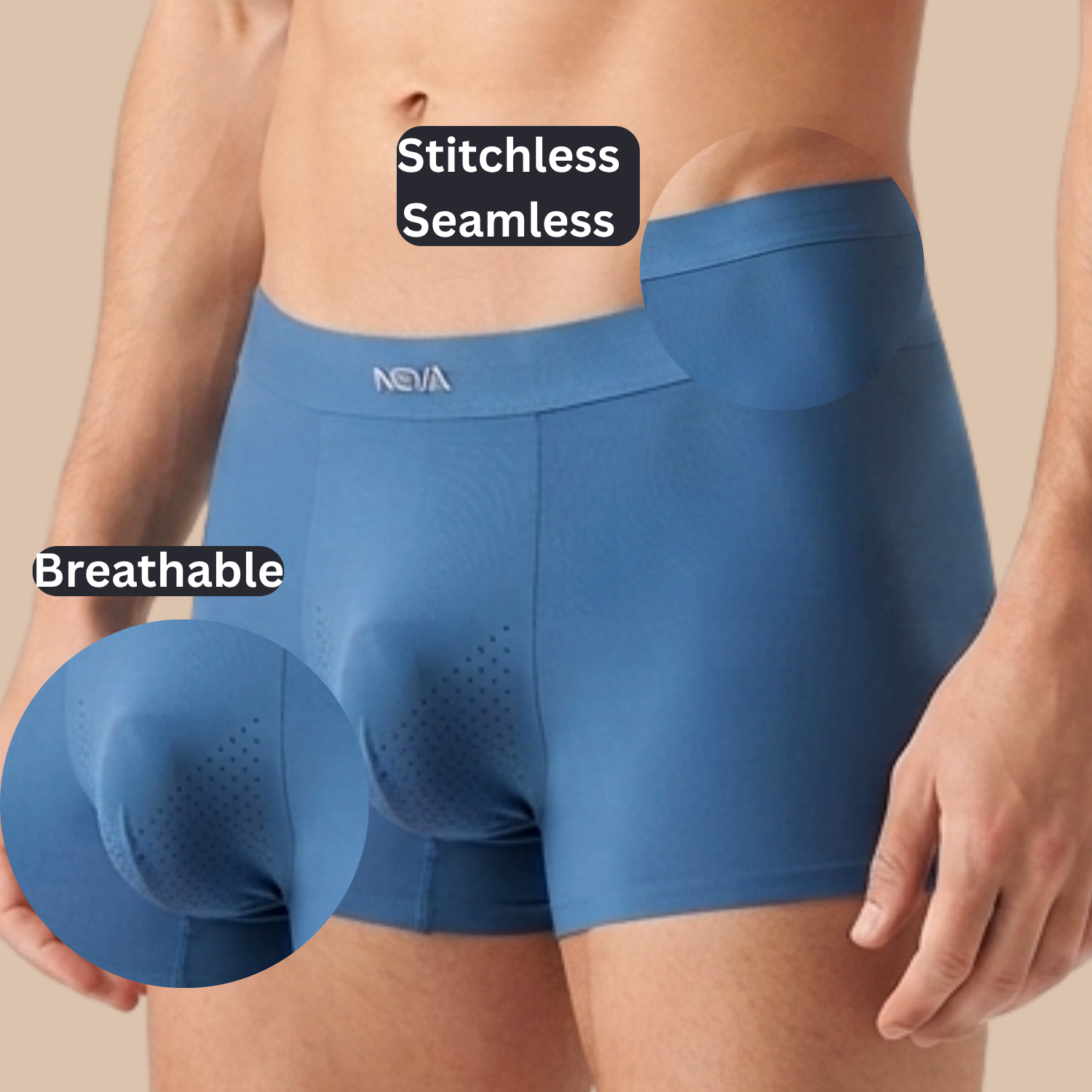 Neva Non Terry Breathable, Seamless, Stitch less Trunk Assorted Colors