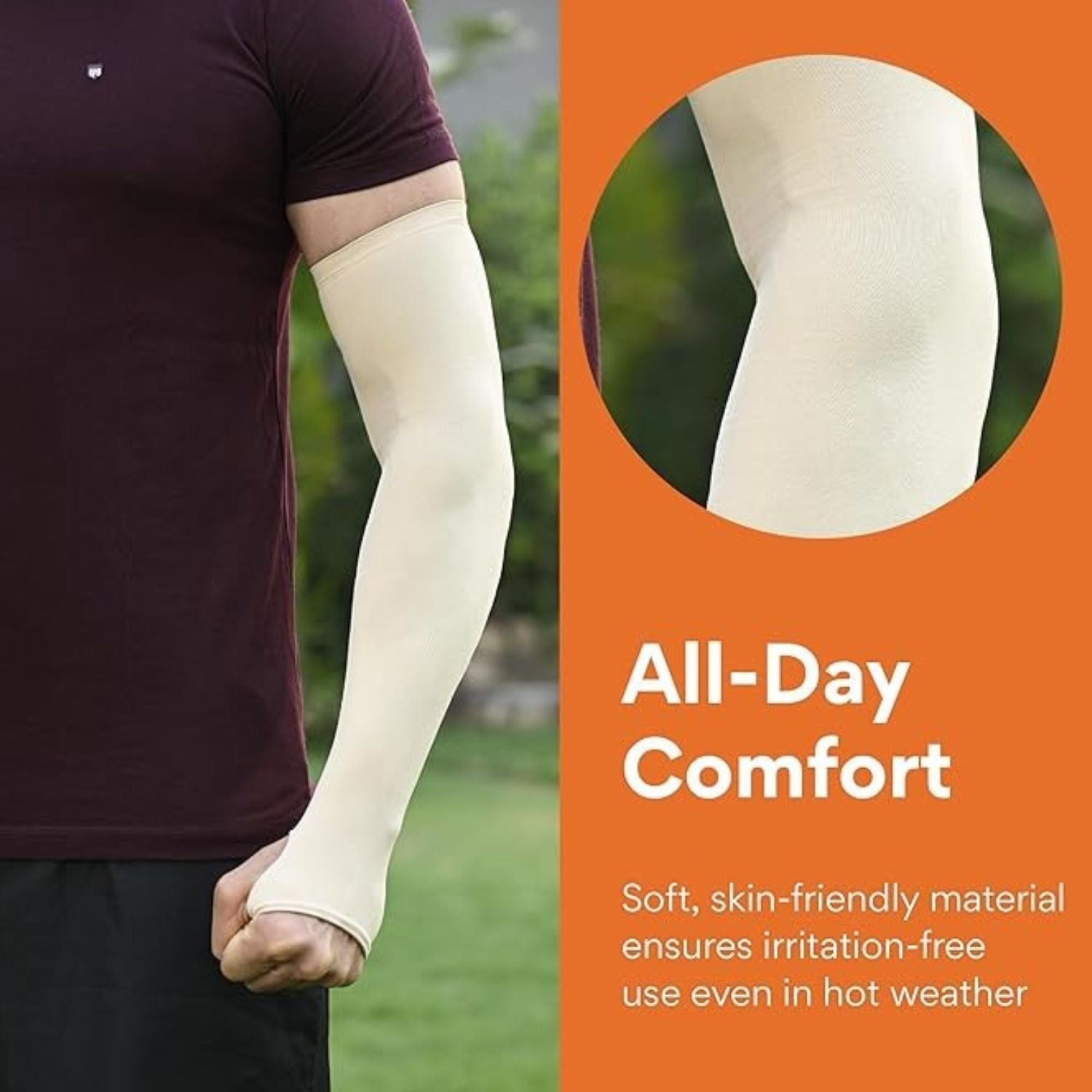 Lux Veto Unisex Cotton Reuseable Arm Shield Pack of 2 Asoorted Colors