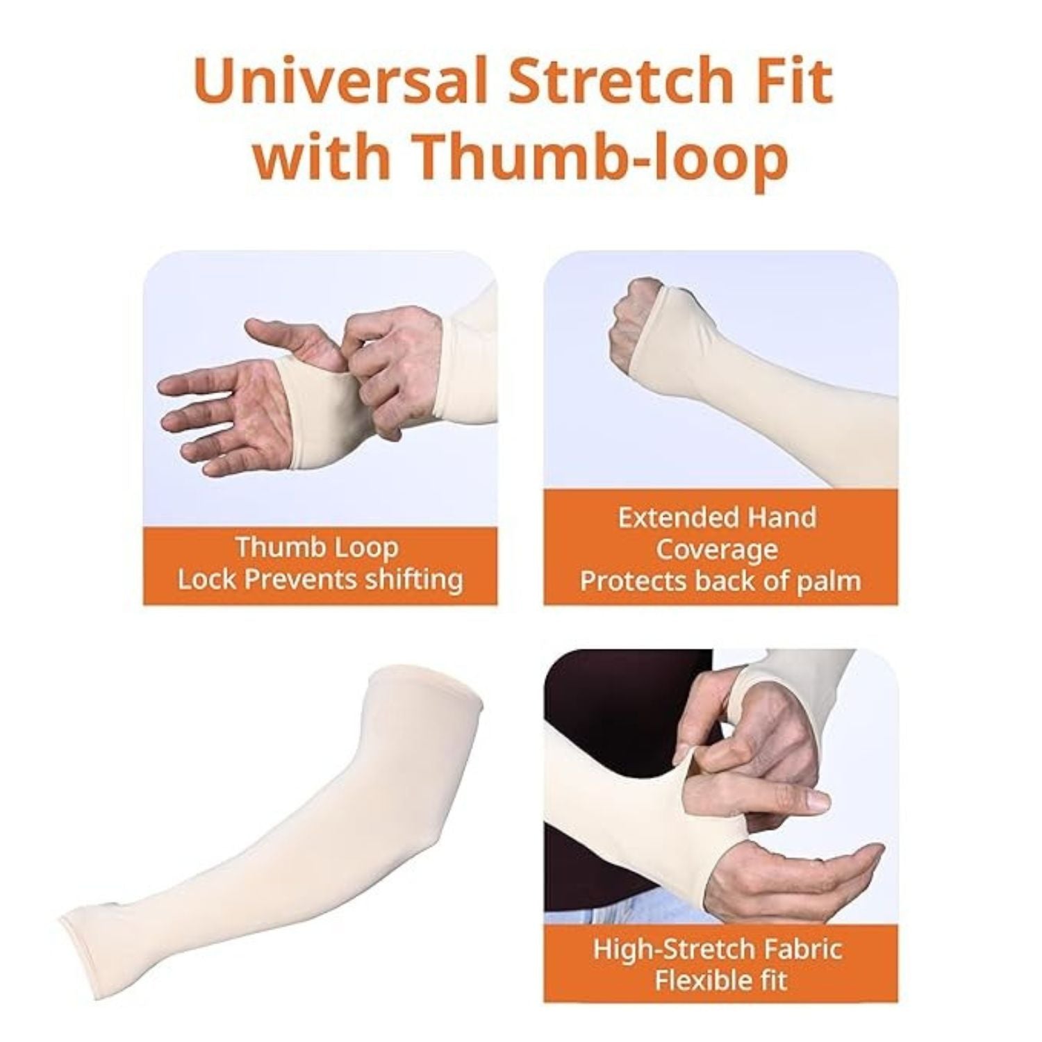 Lux Veto Unisex Cotton Reuseable Arm Shield Pack of 2 Asoorted Colors