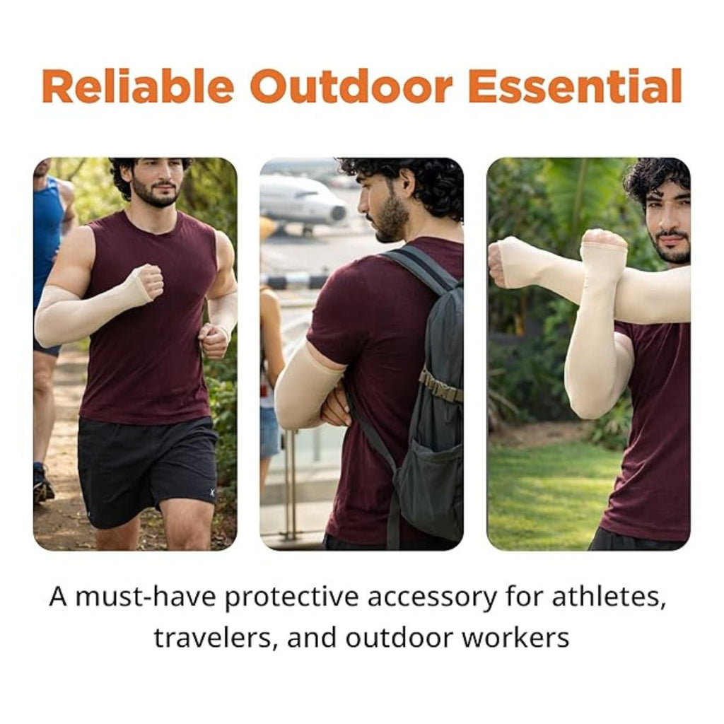Lux Veto Unisex Cotton Reuseable Arm Shield Pack of 2 Asoorted Colors