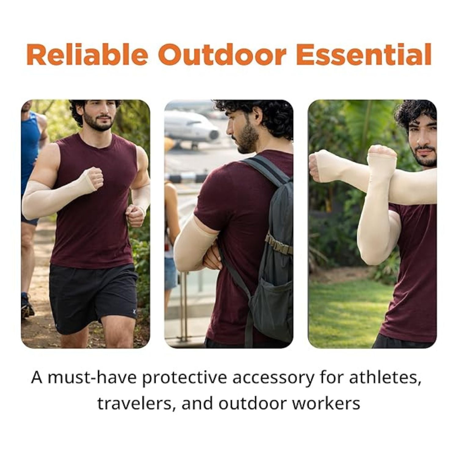 Lux Veto Unisex Cotton Reuseable Arm Shield Pack of 2 Asoorted Colors