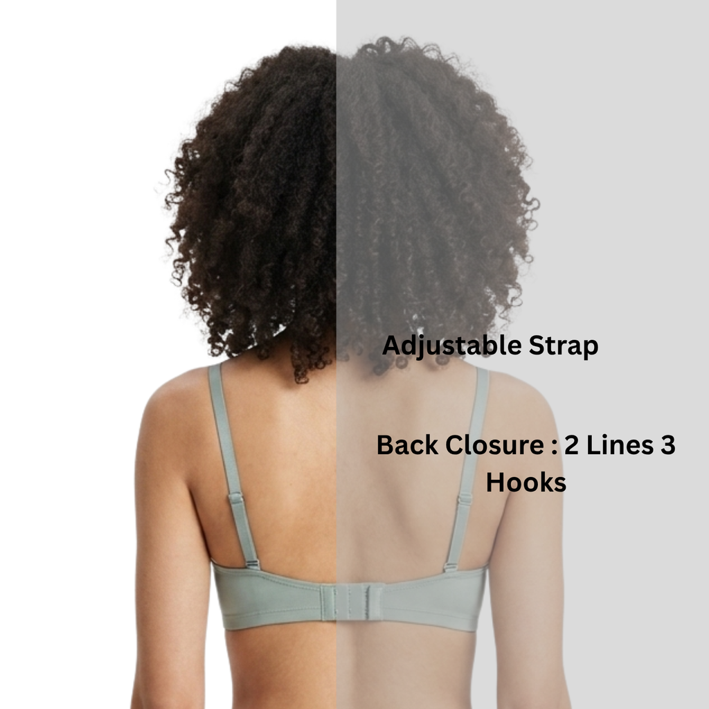 Alishan Stretchable Tactel Seamless, Non Padded "B" Cup Mid-Rise Lingerie Set