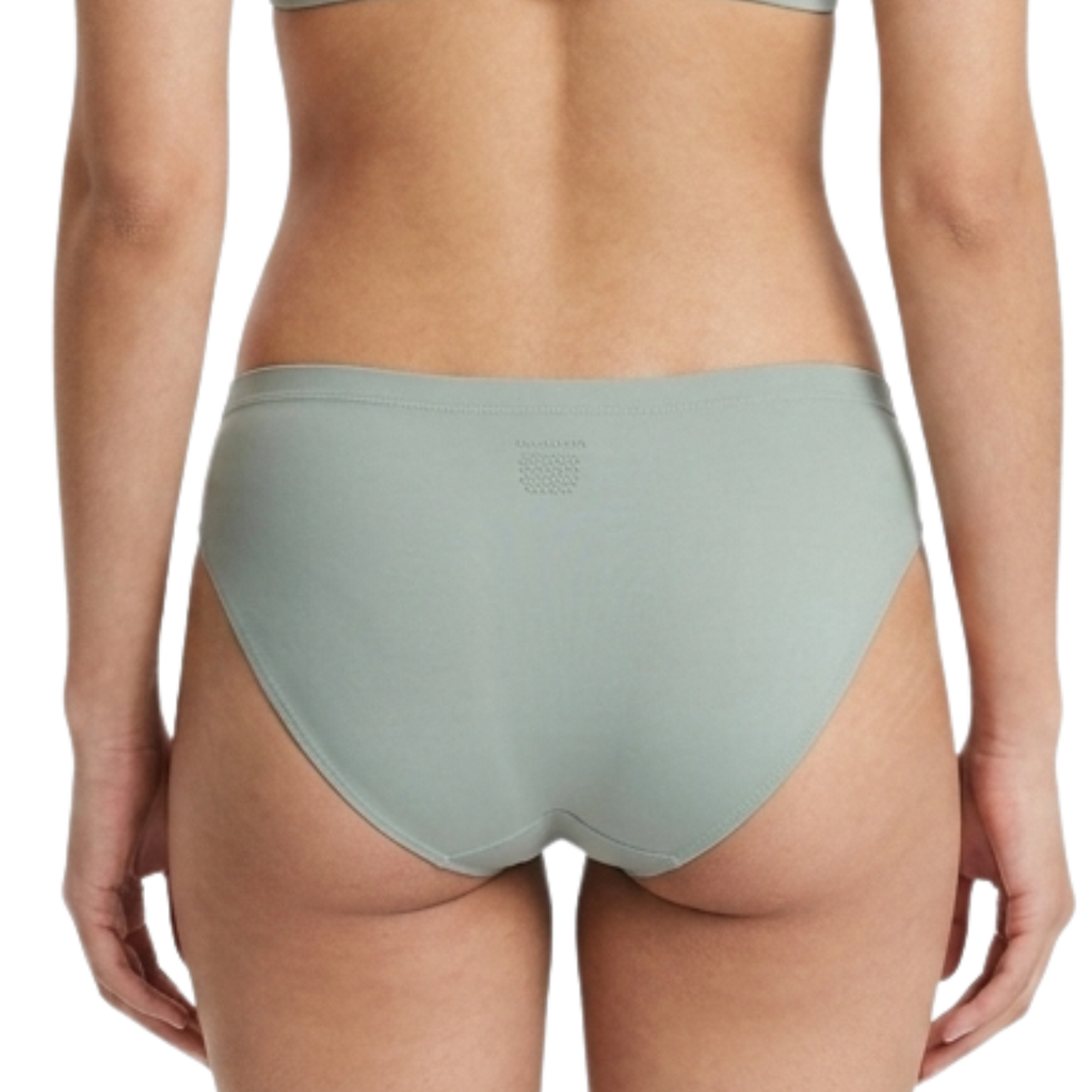Alishan Stretchable Tactel Seamless, Non Padded "B" Cup Mid-Rise Lingerie Set