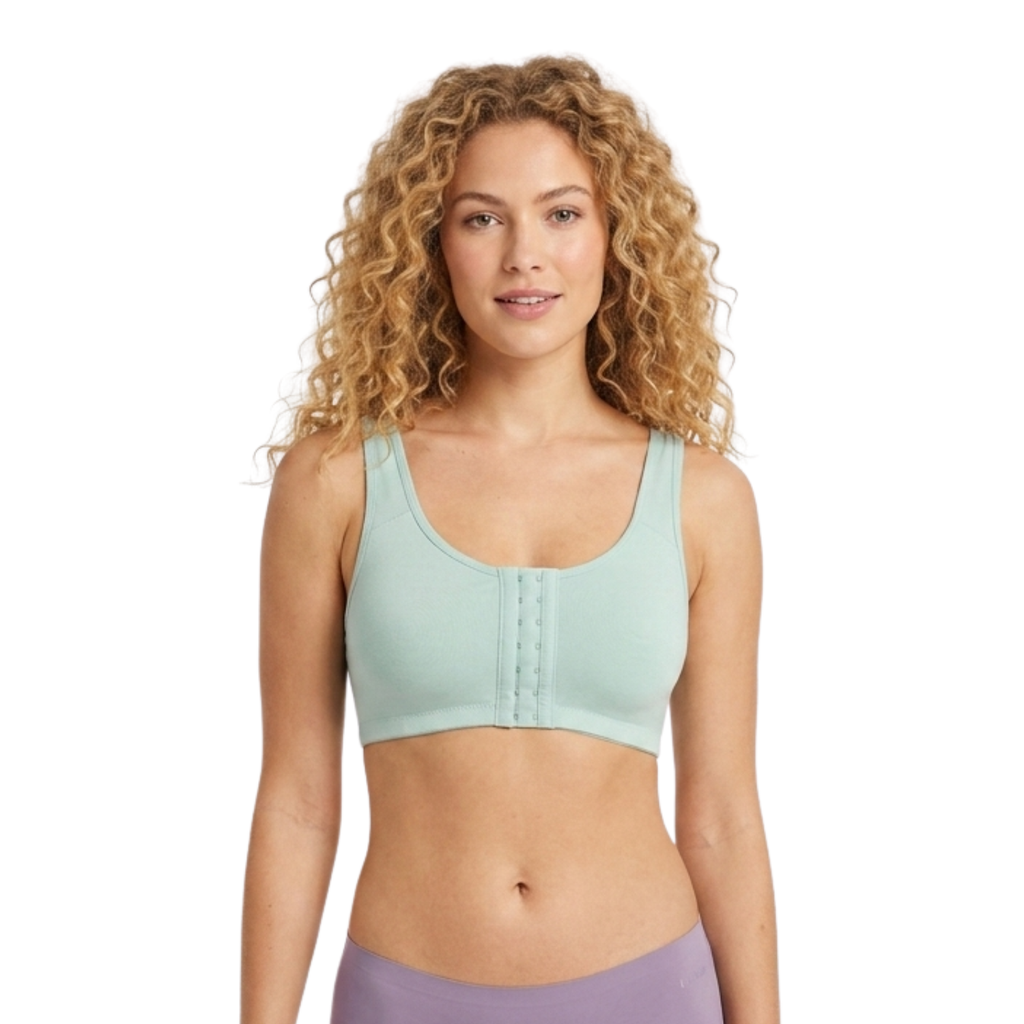 Lily Sinker Seamless, Non Wired, Non Padded Front Open Bra Pack Of 2 Assorted Colors