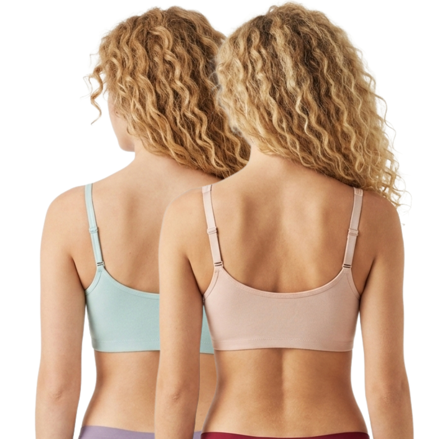 Lily Sinker Seamless, Non Wired, Non Padded Front Open Bra Pack Of 2 Assorted Colors