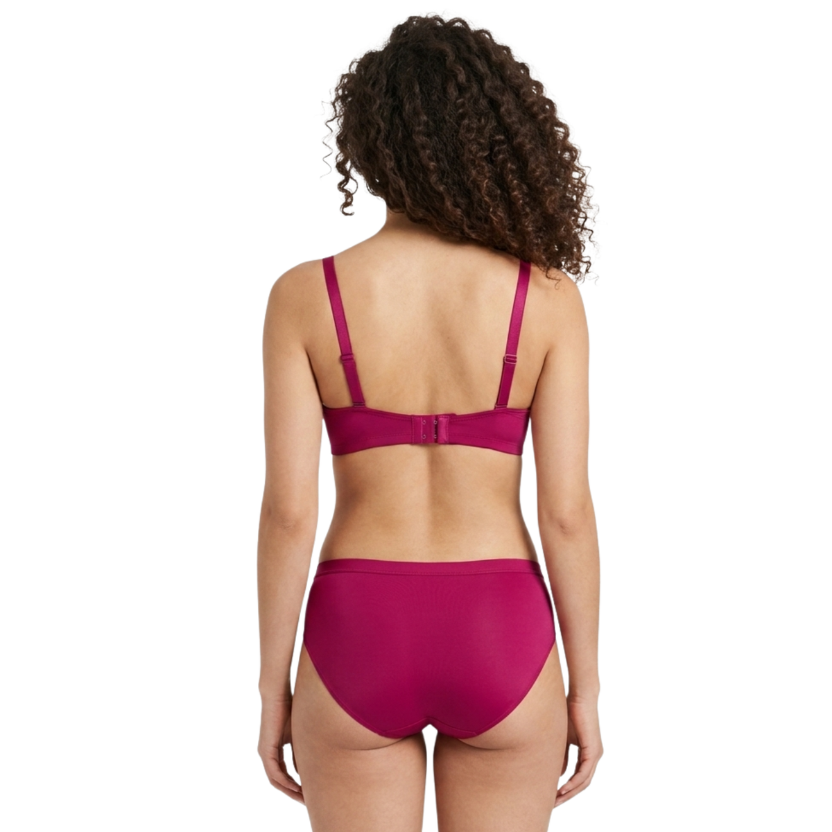 Alishan Stretchable Tactel Seamless, Non Padded "B" Cup Mid-Rise Lingerie Set