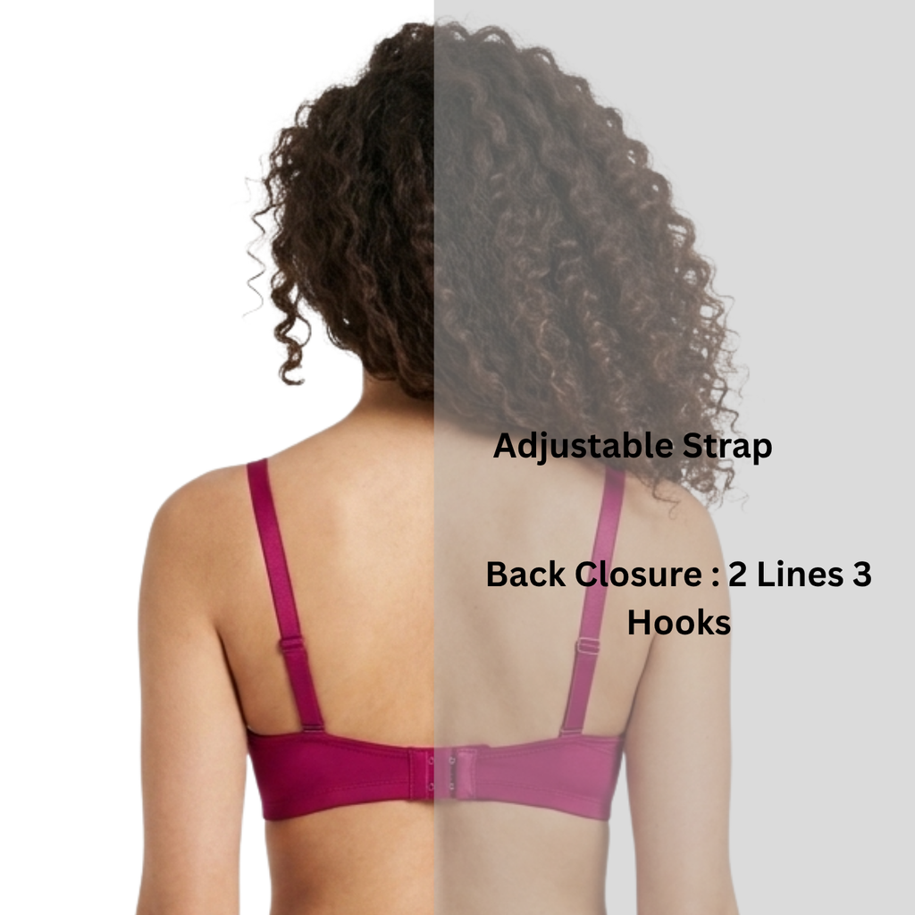 Alishan Stretchable Tactel Seamless, Non Padded "B" Cup Mid-Rise Lingerie Set