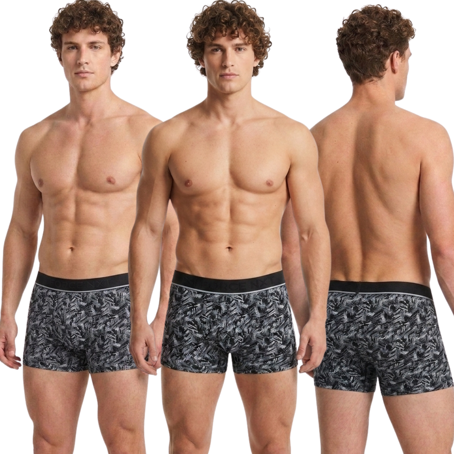 Force NXT Stretchable Micro Modal Printed Trunk Combos Assorted Colors