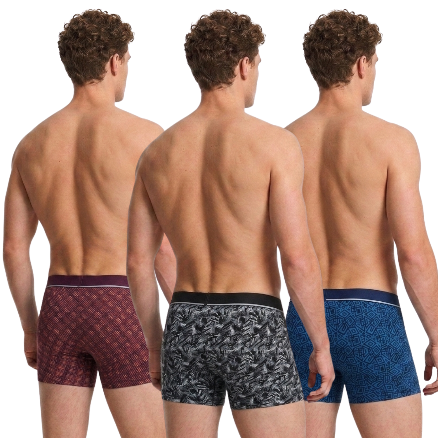 Force NXT Stretchable Micro Modal Printed Trunk Combos Assorted Colors