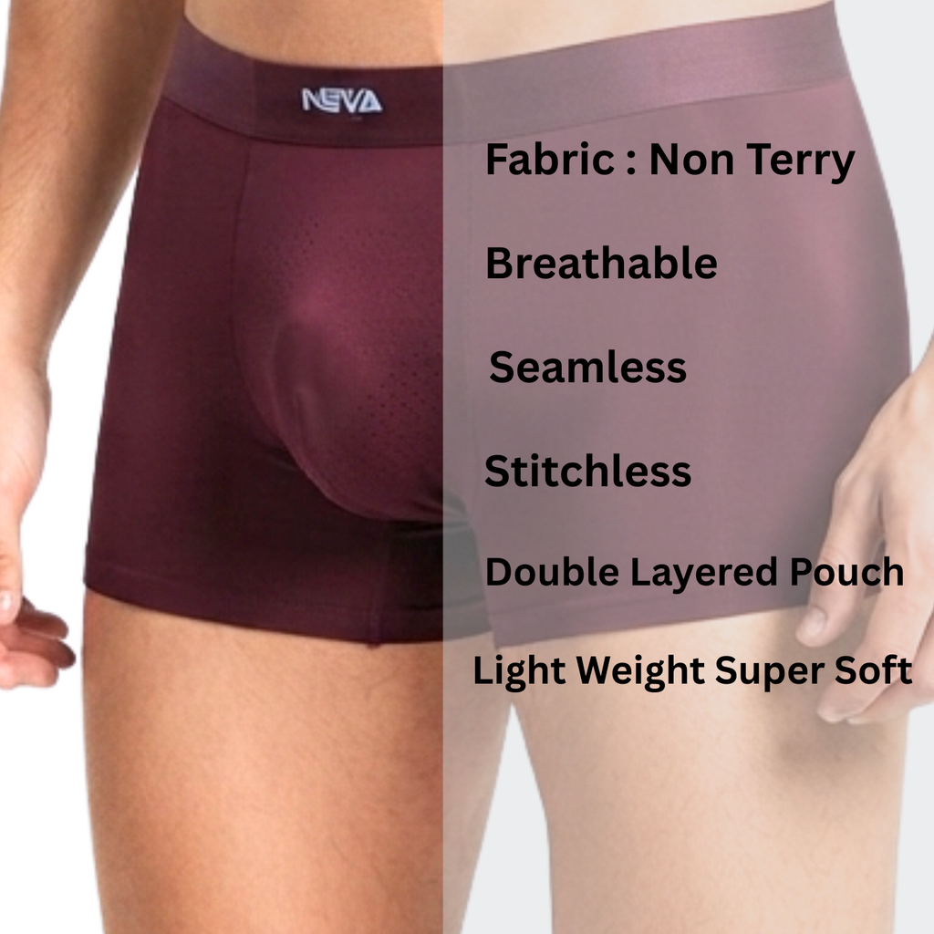 Neva Non Terry Breathable, Seamless, Stitch less Trunk Assorted Colors