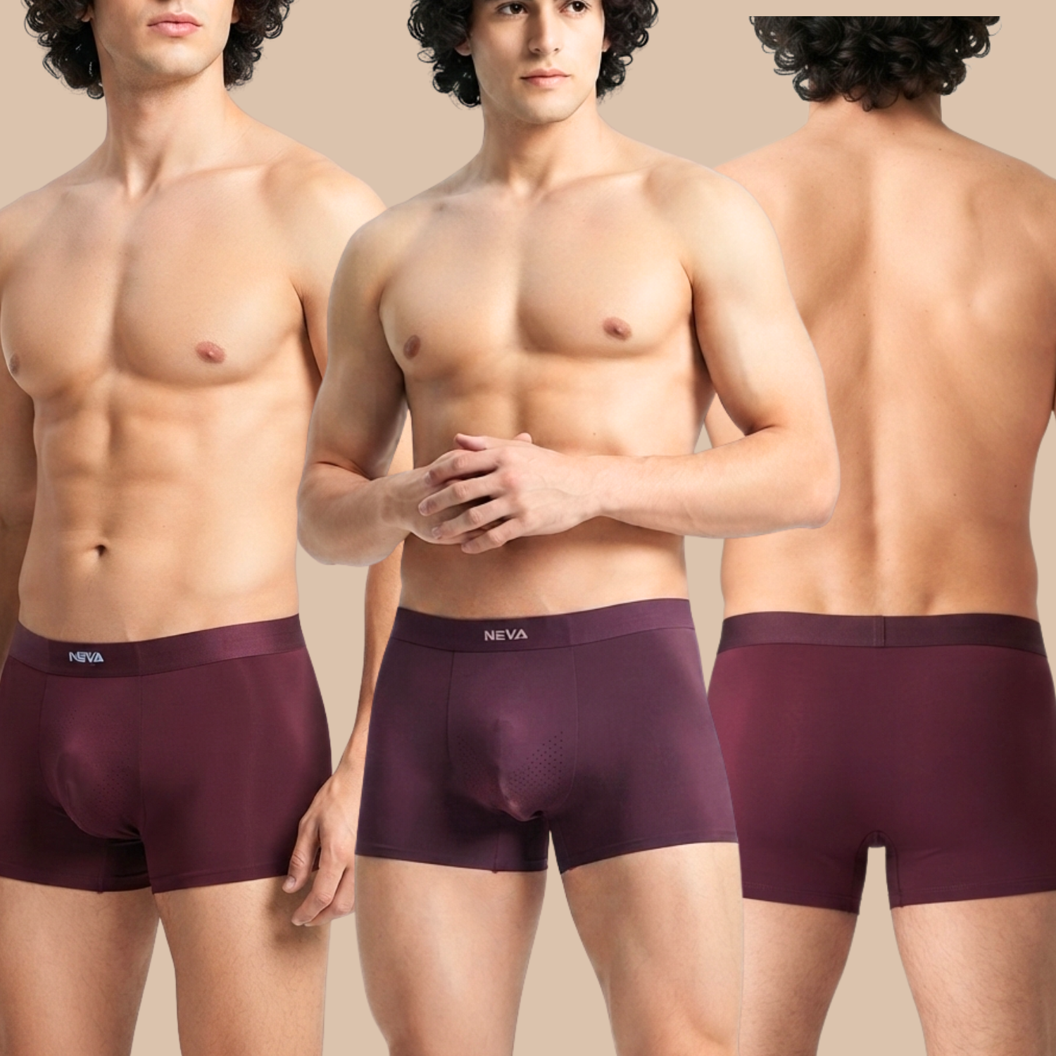 Neva Non Terry Breathable, Seamless, Stitch less Trunk Assorted Colors