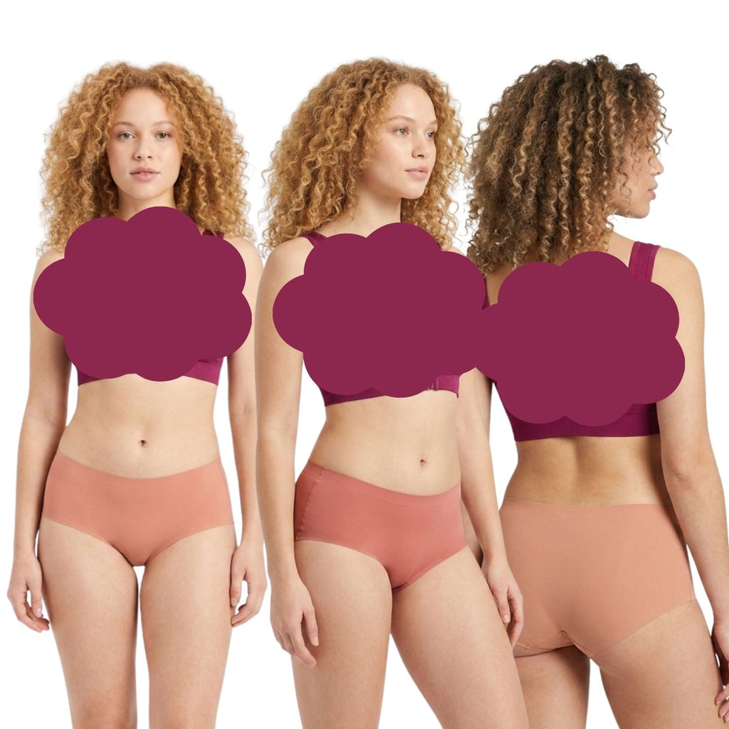 Neva Micro Fiber Tactel Seamless, Stitchless Hipster Panties Combos Assorted Colors