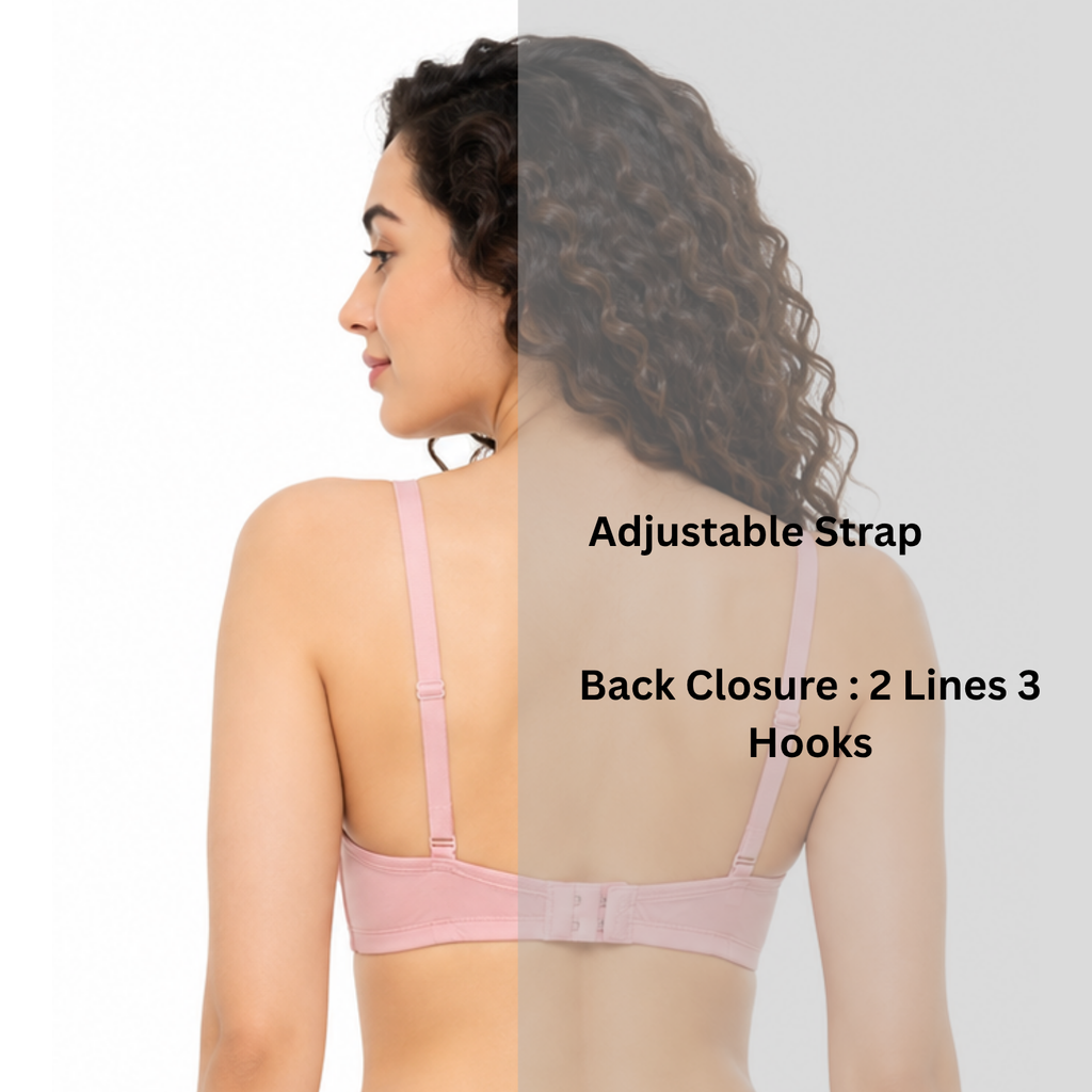 Alishan Stretchable Tactel Seamless, Non Padded "B" Cup Mid-Rise Lingerie Set