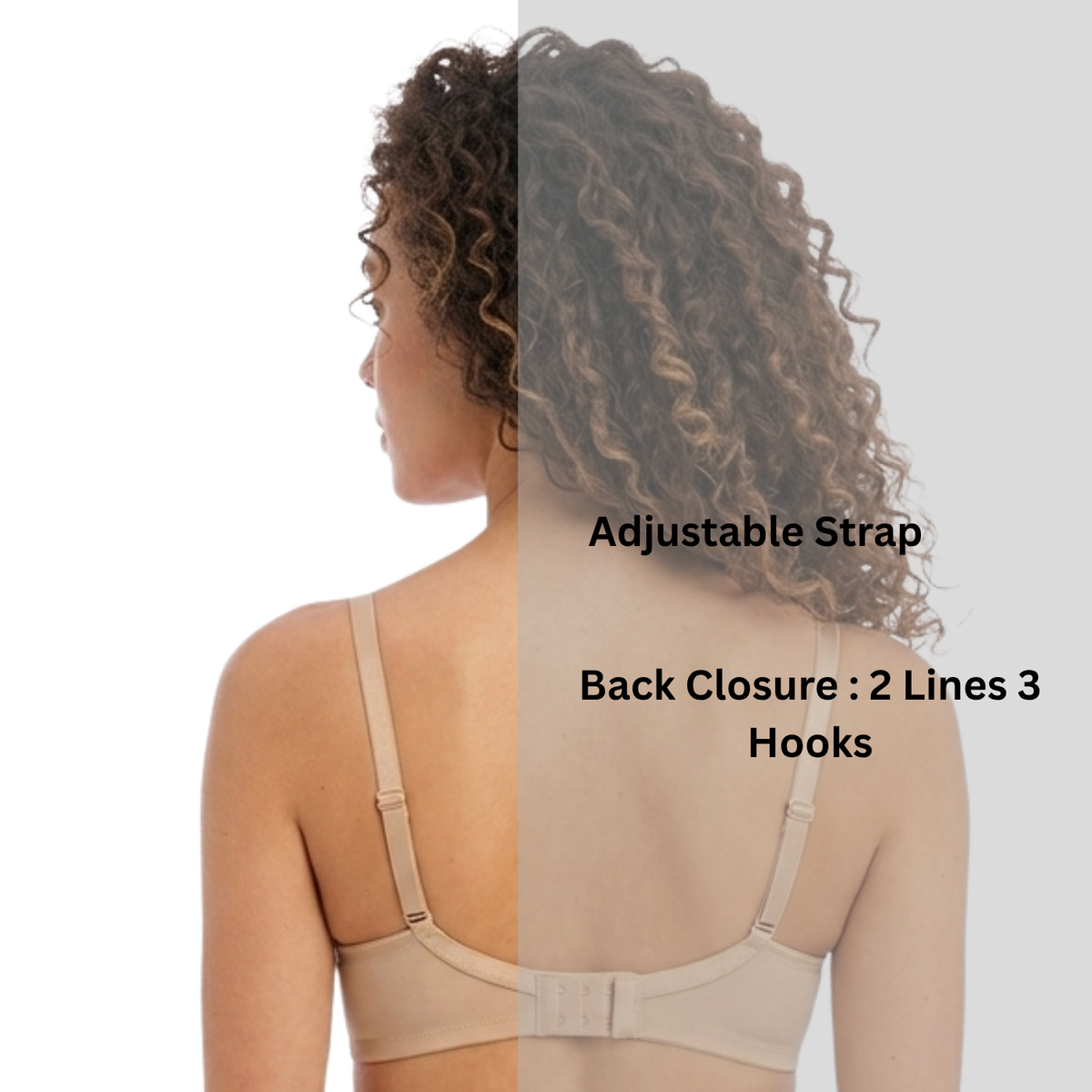 Alishan Stretchable Tactel Seamless, Non Padded "B" Cup Mid-Rise Lingerie Set