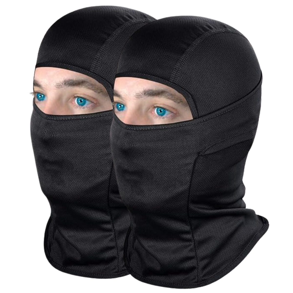 Veto Balaclava Face Mask Cycling Ski for Men and Women Sun Hood Tactical Masks Suitable for Outdoor Sports Motorcycle Fishing Black Pack Of 2