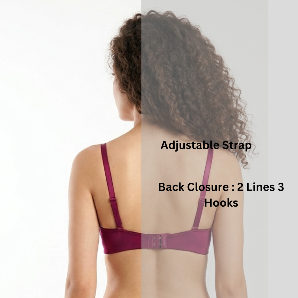 Alishan Stretchable Tactel Seamless, Non Padded "B" Cup Mid-Rise Lingerie Set
