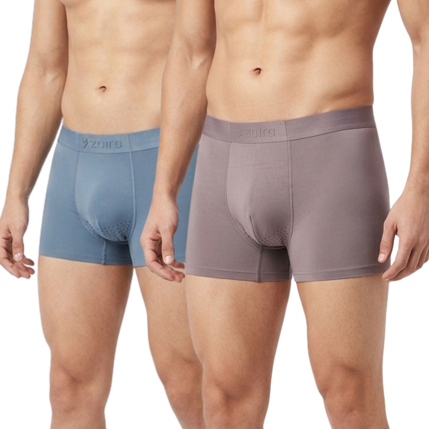 Zoiro Taclon Ultra Soft Microfiber Seamless Stitchless Breathable Trunk Pack Of 2 Assorted Colors