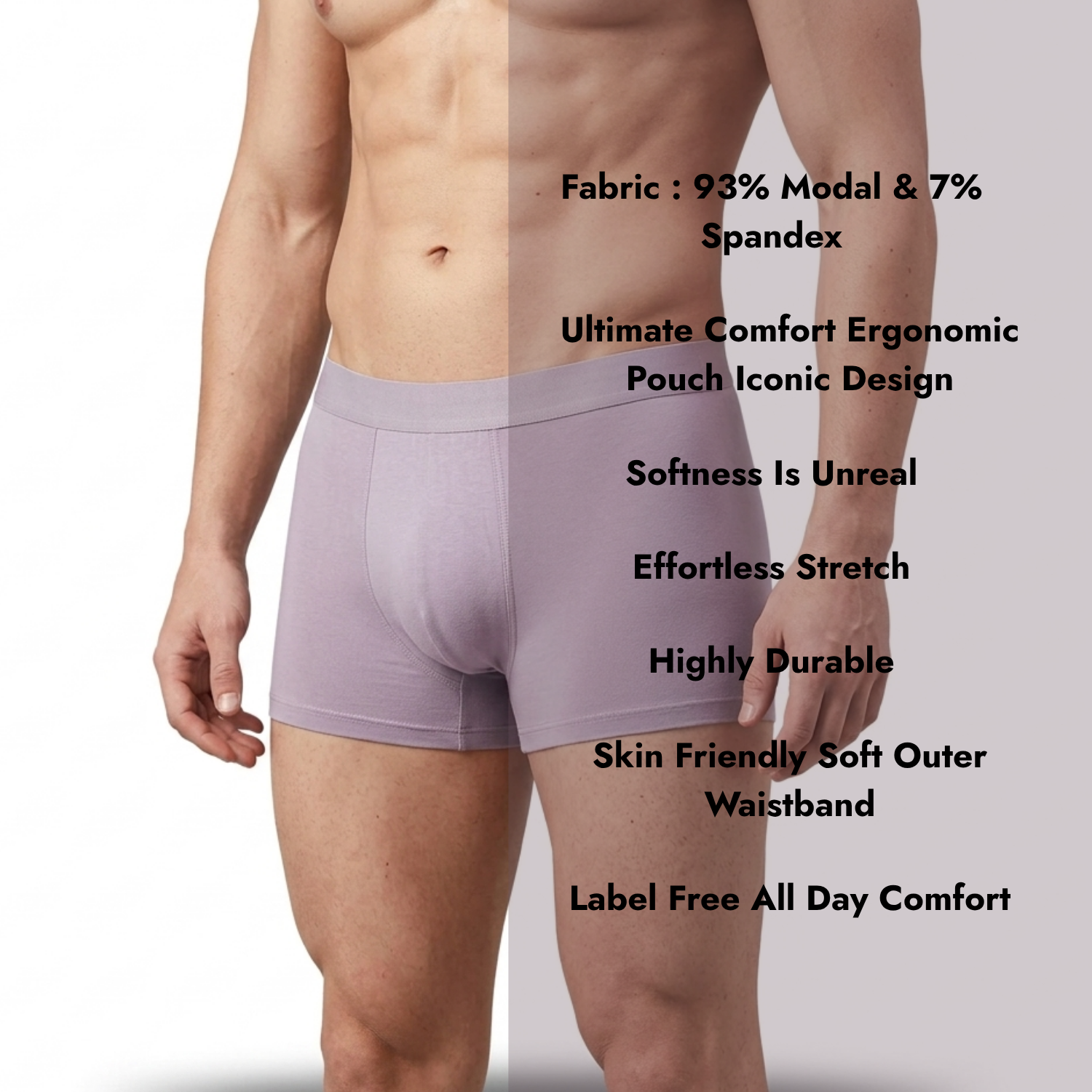 Zuke Micro Modal Seamless & Stretchable Pack OF 2 Assorted Colors