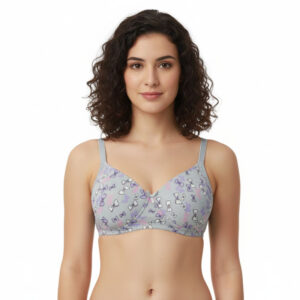Spenca Tactel Light Padded Wire Free "B" Cup Printed Bra Asstd.Colors