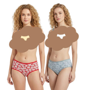Spenca InnerElastic Printed -Solid Midrise Briefs Pack Of 2 Assorted Colors